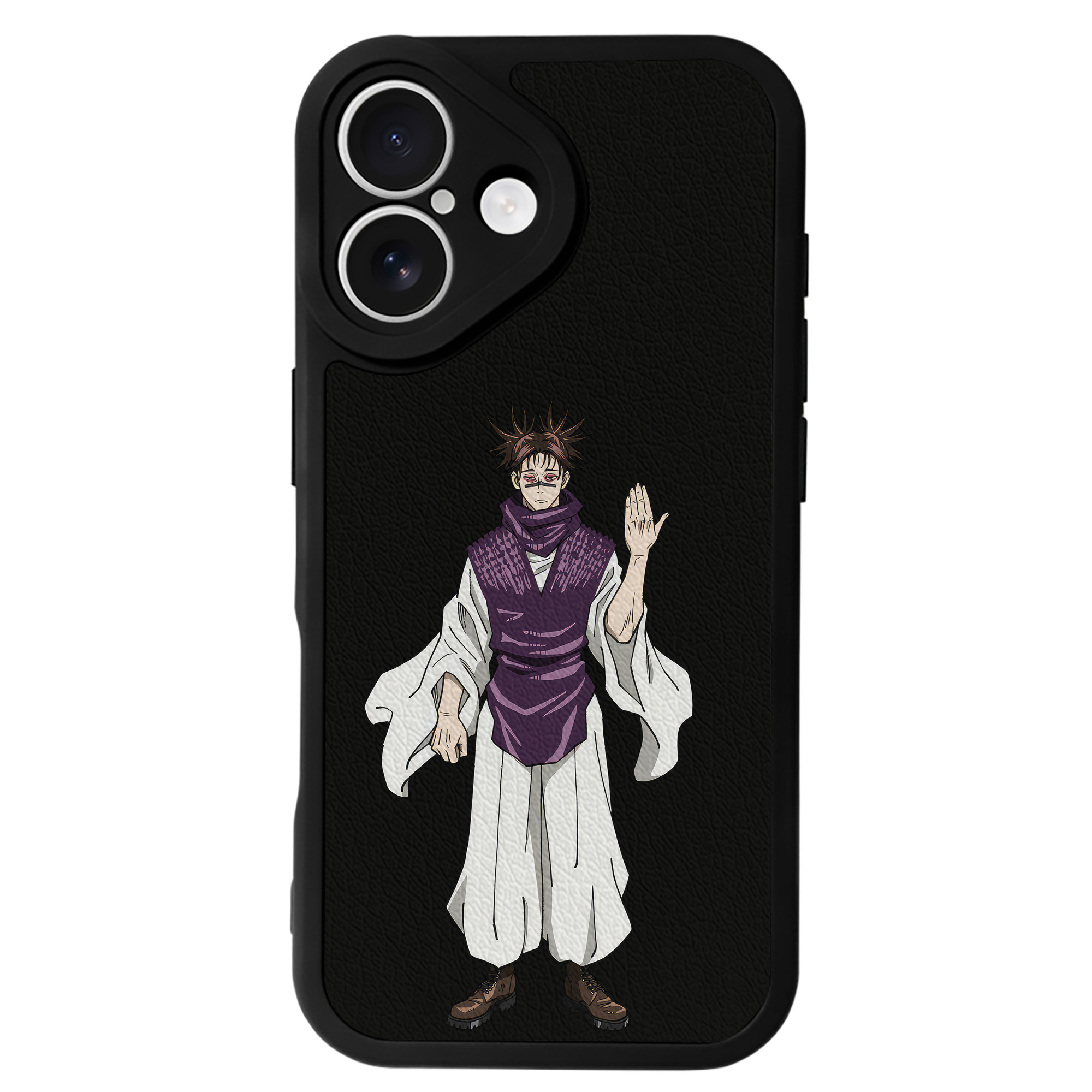 （画像用） 呪術廻戦 Jujutsu Kaisen 【iPhone 16シリーズ対応】シリコンスマホケース（レザー調） 材質：シリコン